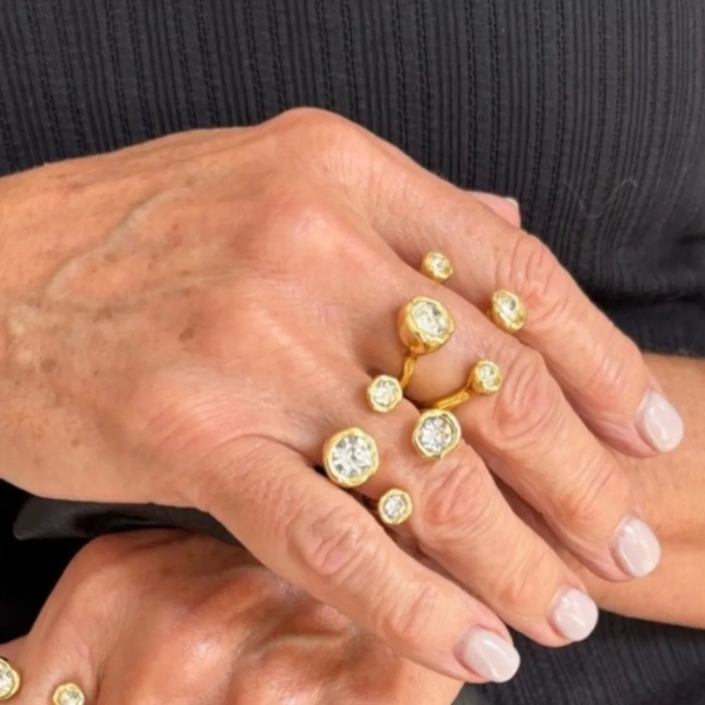 ALEXIS BITTAR • Asterales Gold Open Ring